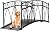 Kinsuite 8FT Metal Garden Bridge - 96”x 28”x 35.6”Decorative Footbridge Iron Bridge with Safety Siderails, Outdoor Decorative Yard Arch Garden Arch for Backyards Fish Pond Stream, Black