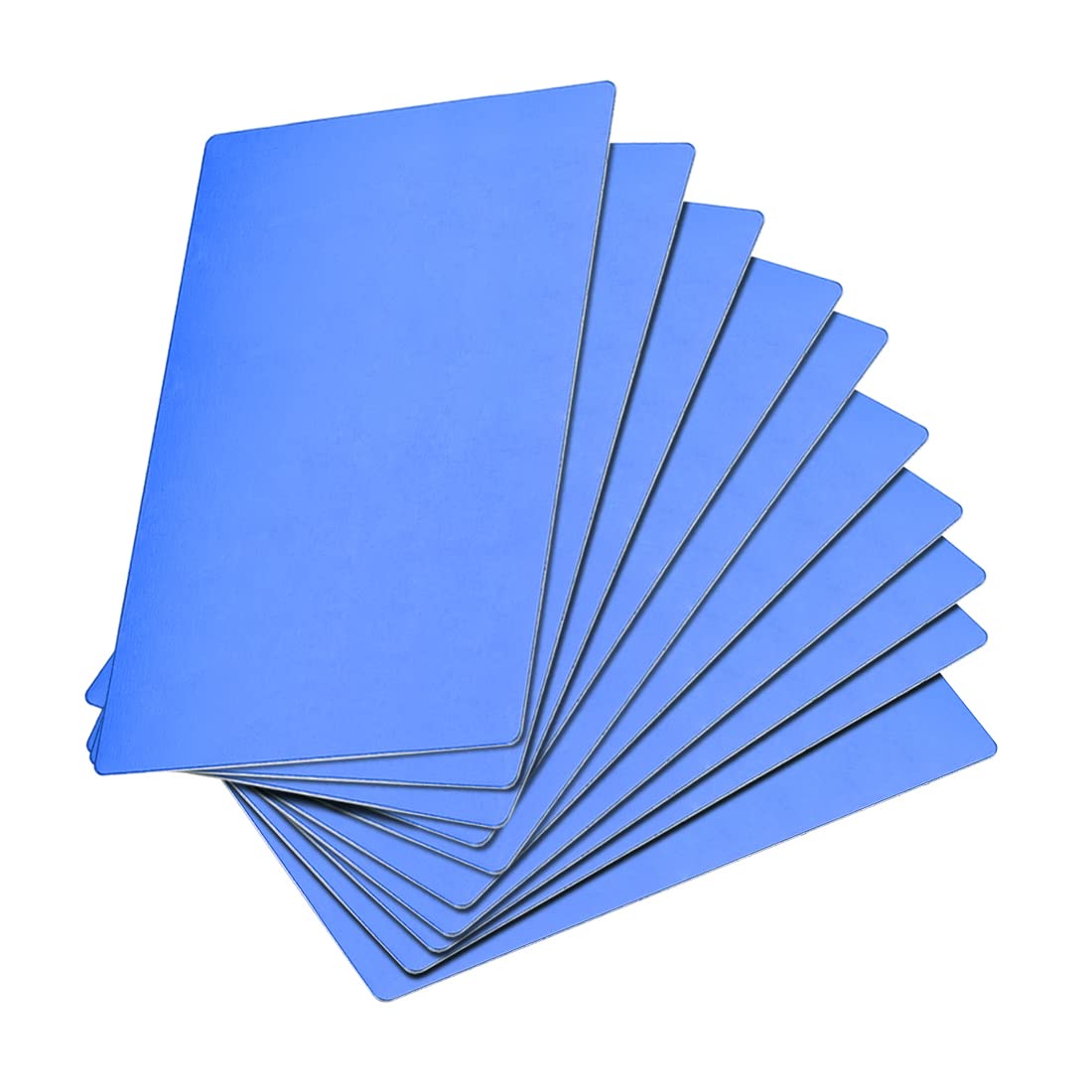 Lamiera Alluminio Anodizzato 10x5 Cm – 6 Pezzi, Spessore 1mm, Nero Opaco, Per Incisione Laser E Targhe Fai-da-te