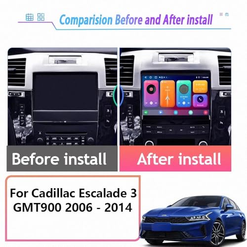 Radio de coche para Cadillac Escalade GMT900 con Android Auto y Mirror Link 2