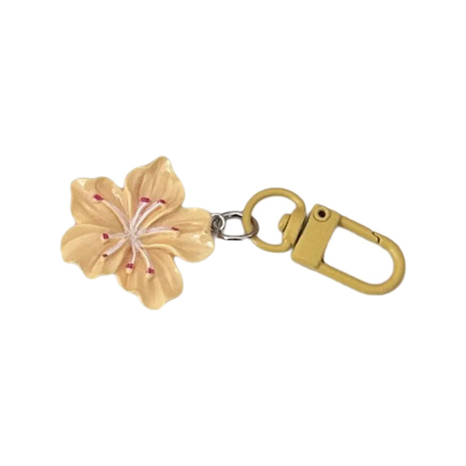 APGLSXY Keyring Portable Flower Bag Pendant Fashion Accessory Unique Bag Charm Acrylic Texture for Everyday Commuting Fashionable Chains