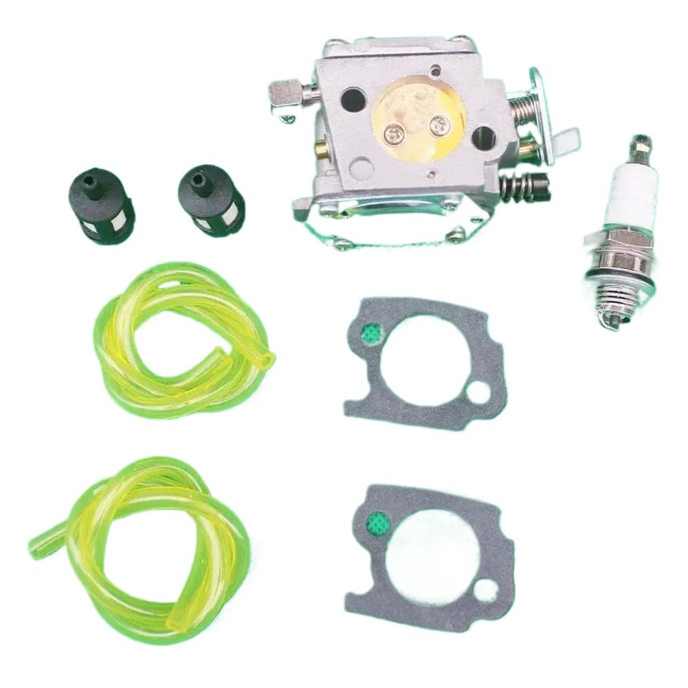 Kit de carburador Compatible con piezas de motosierra 041 051 041AV Tillotson HS-282A 1110-120-0609 con juntas de bujía(As Picture shown)