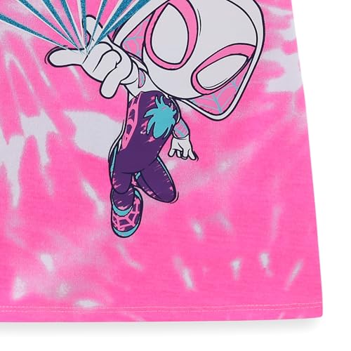 Image of Marvel Spider-Gwen Ghost Spider Girls Short Sleeve T-Shirt and Shorts Set for Toddler to Big Kids