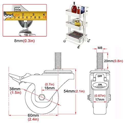 Roulettes pivotantes anti-rayure pour stopper les bruits de meubles - 3
