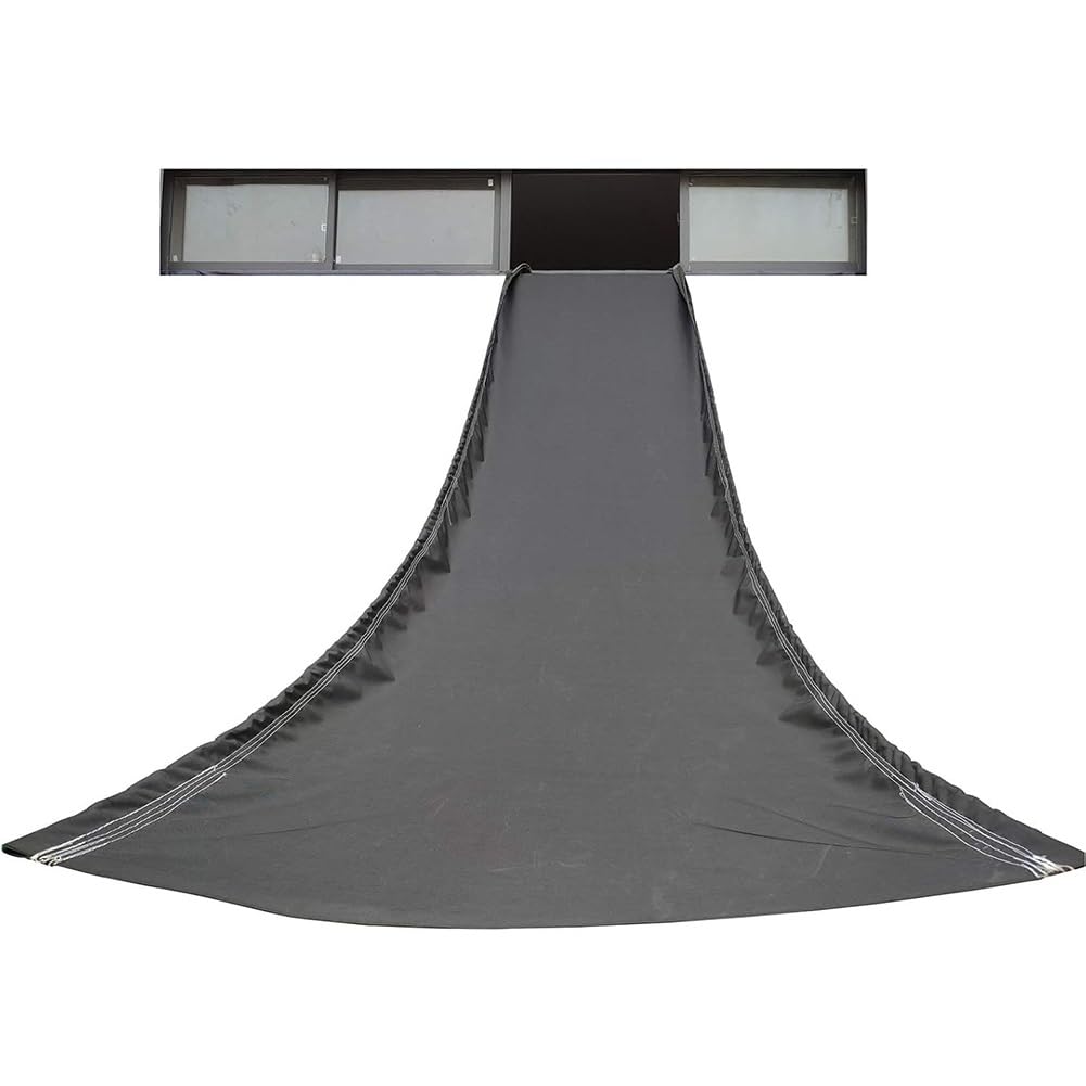 IYUESQ Heavy Duty Cargo Chute for Warehouse Freight Handling - 2x13m Black Construction Trash Removal System