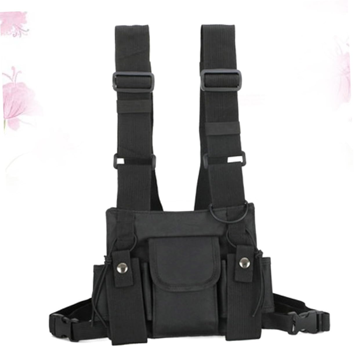 SHERCHPRY 2 bolsas cruzadas con llavero de abeja, chaleco, bolsa de felpa, estuche para lápices, mochila para el pecho, mochilas, chaleco