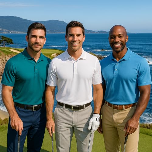 Golf Shirts for Men Regular and Big and Tall Size Golf Polos Dry Fit Mens Polo Shirts Short Sleeve4