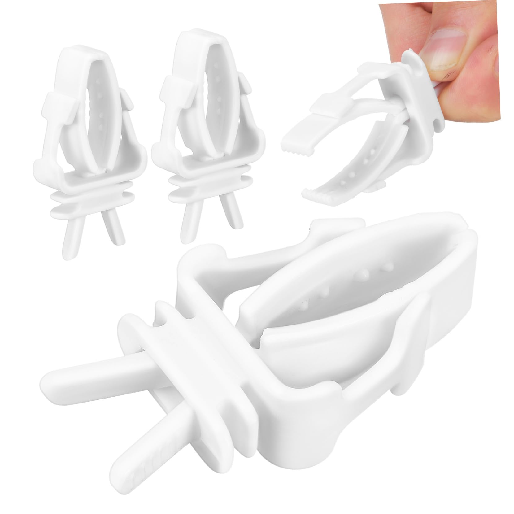 Didiseaon 4Pcs Parakeet Food Clips Durable Bird Cage Accessories for Easy Feeding Bird Cage Feeder Clamps No Mess Food Holders for Budgies and Birds