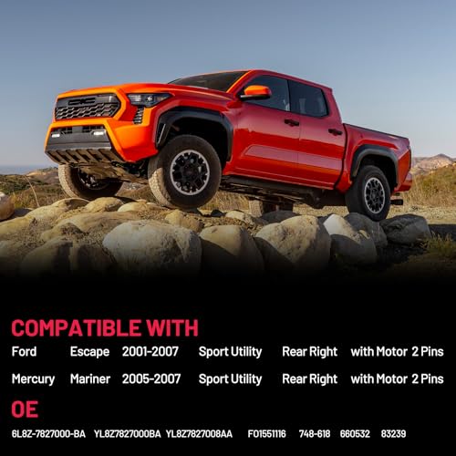 Image of BDFHYK 748-618 Power Window Regulator with Motor Rear Right Compatible with Escape 2001-2007, Compatible with Mercury Mariner 2005-2007