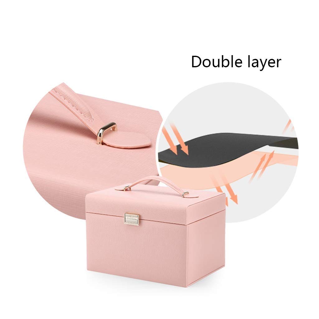 SDdPulse Lámpara de pared, joyero para mujeres y niñas con estuche de viaje pequeño, organizador de collares y aretes,
