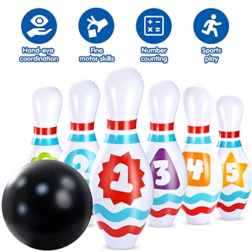 Joyin 840165800417 Giant Inflatable Bowling Set For Kids And Adults, Christmas Birthday Party Games thumb #4