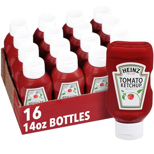 Image of Heinz Ketchup (14 oz Bottles, Pack of 16)