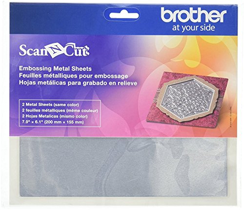 Brother ScanNCut Embossing Silver Metal Sheets CAEBSSMS1 - image 1