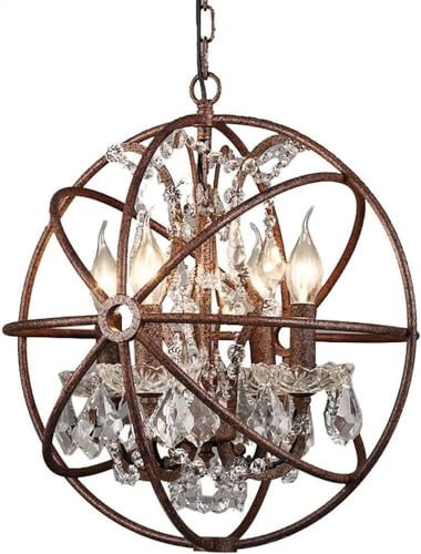 Bougie Industrielle en Cristal et Métal Robuste : Luminaire Haut de Gamme