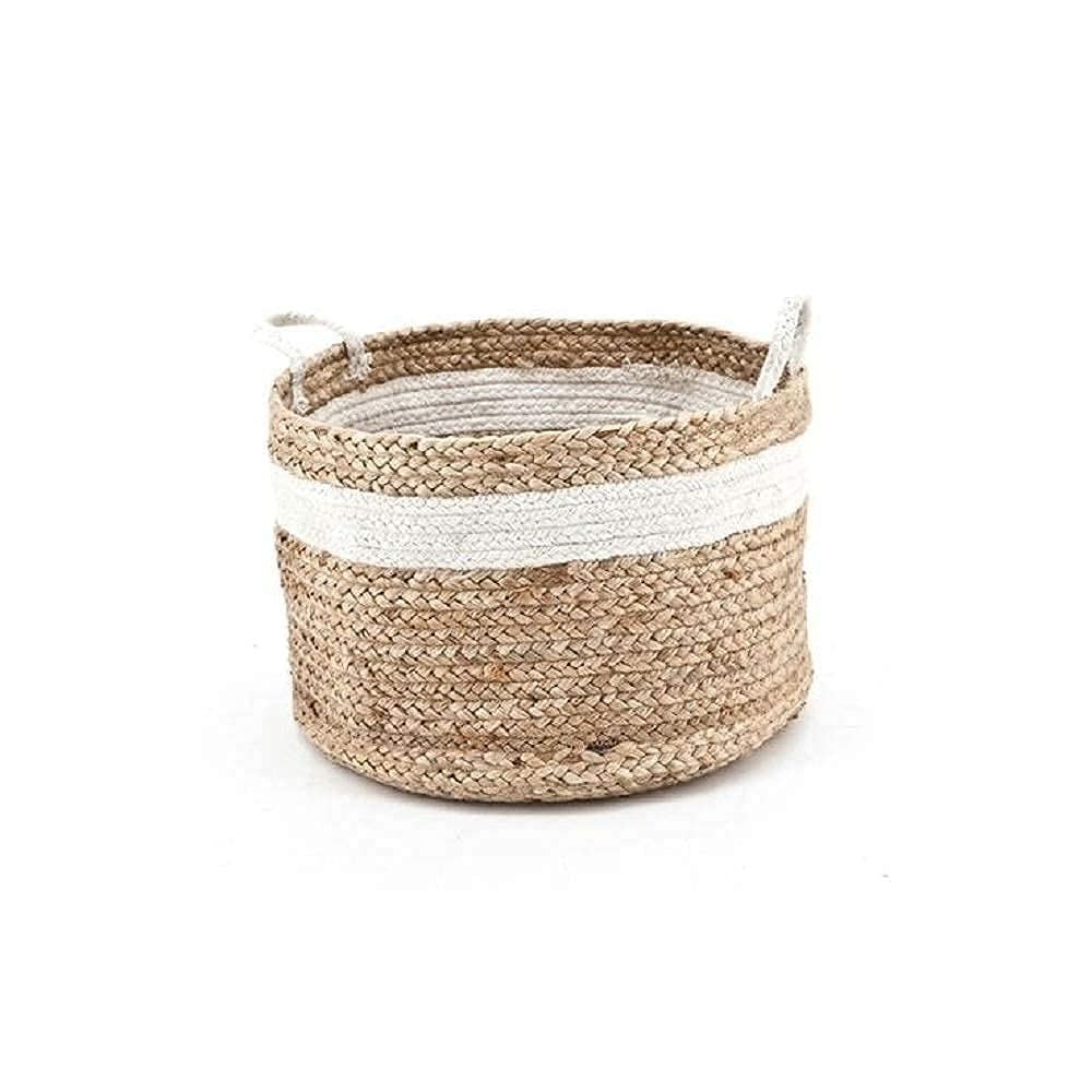 VANU® Jute Planter Pots/Storage Basket with Handle, Multi-Purpose Storage Bag use for Bathroom Living Room (10x12 inch, V-02) (B0B3T4324H) Amazon Price History, Amazon Price Tracker