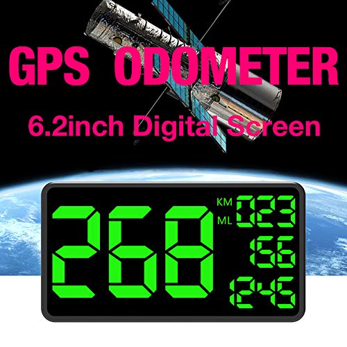 Kingneed Truck GPS Speedometer 6.2 inch Extend Digital Display Vehicle Odometer Trip Meter
