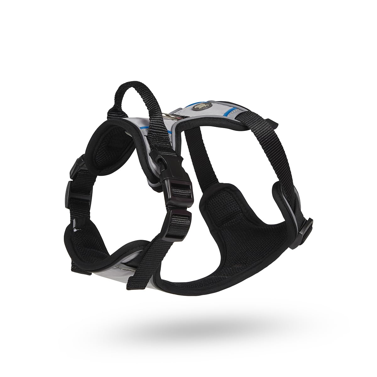 Petface Outdoor Paws Adventure Dog Harness, Silver/Grey, Medium (Pack of 1)