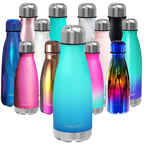 Image of CHILLOUT LIFE 12oz Kids Insulated Stainless Steel Water Bottle, Leak Proof