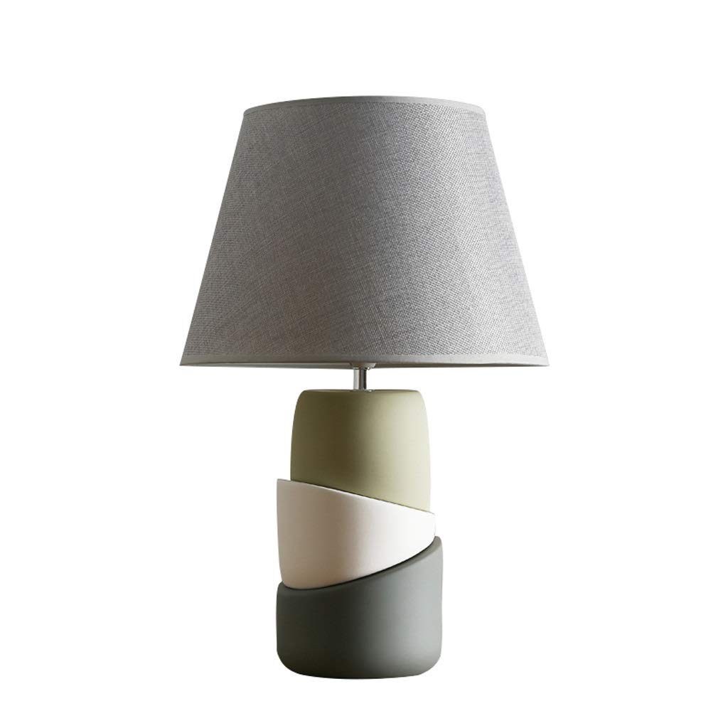 Lampy stołowe do sypialni E14 Nowoczesna ceramiczna lampa nocna do sypialni z odcieniami szarości Prosta moda kreatywna lampa do salonu i gabinetu 18