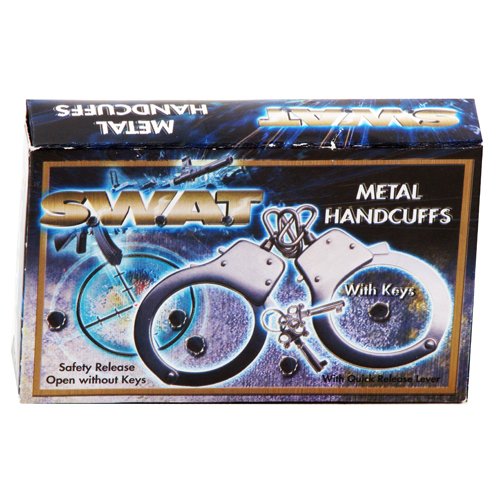 Toys & Games Pair Of Metal Handcuffs With Keys