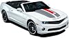 Rally Racing Hood and Trunk Stripes Graphics Kit Vinyl Decal Wrap Sticker for Chevrolet Camaro 2010-2015 Accessories (Glossy Black + Glossy Red)