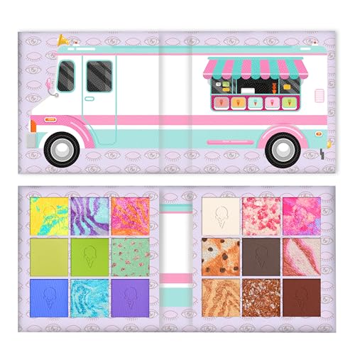 Eyes Cream Eyeshadow Palette, 18 Shades Colorful Eye Shadow Pallets for Women Highly Pigmented Long Lasting