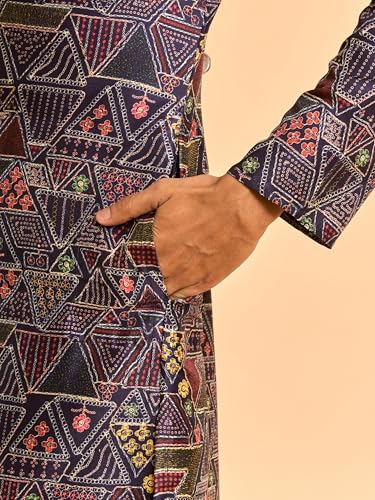 Image of DIWAS BY MANYAVAR Men's Abstract Prints Casual Kurta (1pc)
