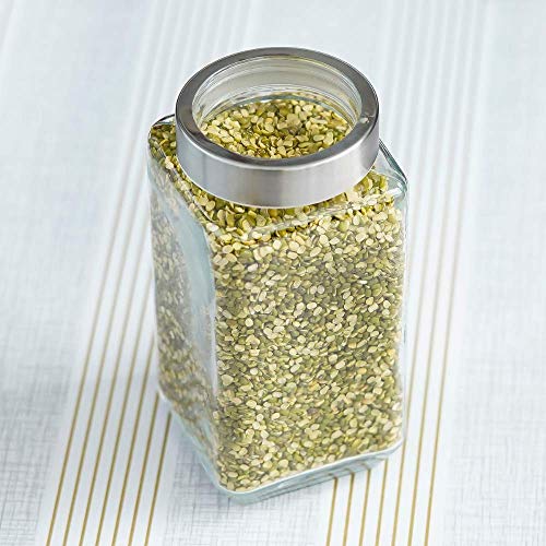 Image of PRAMUKH FASHION Glass Jar And Container (1800Ml) With Rust Proof Air Tight Lid 2 Liter For Kitchen Storage Pickle Jar Round Glass Jar Sauce Jar Jam Jar Pack Of (2), Multicolor