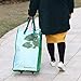 Devobunch Shopping Bag with Rolling Wheels, Reusable Foldable Grocery Cart, Collapsible Trolley Bags, Portable Food Laundry Shipping Bags for Women and Seniors Stairs Climbing