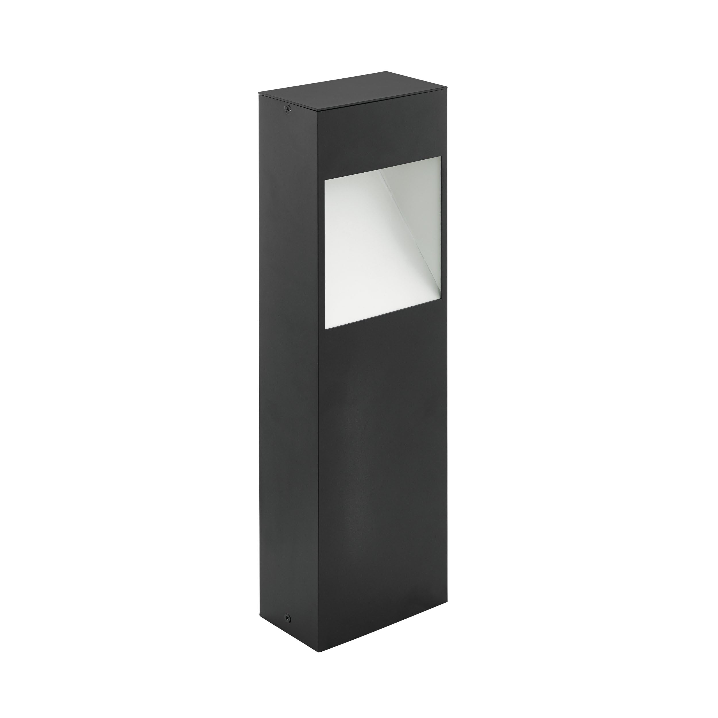 EGLO LED Außen-Sockellampe Manfria, 1 flammige Außenleuchte | Sockelleuchte aus Aluminium in Anthrazit, warmweiß, IP44