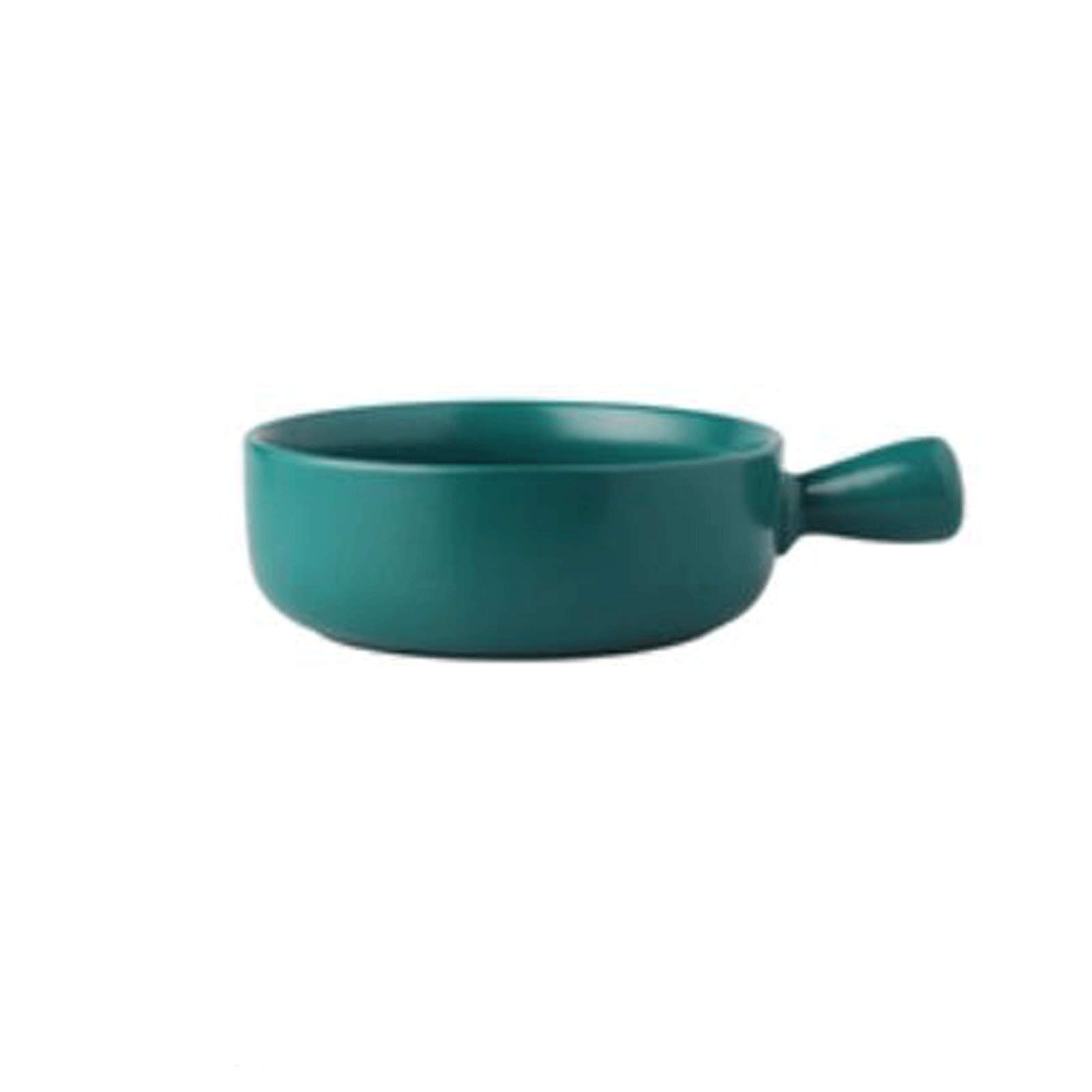 Teller- und Schüssel-Sets Keramische Reisschüssel für den Haushalt, 15 x 5,5 cm, mehrfarbige Schüssel mit Griffen, Suppenschüssel, Restaurantgeschirr, leichte und langleb