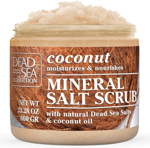 Dēād Sēā Collēction | Body Scrub with Coconut Oil and Dead Sea Salt – Hydrating & Moisturising, Softening & Nourishing with Botanical Oils | 660g