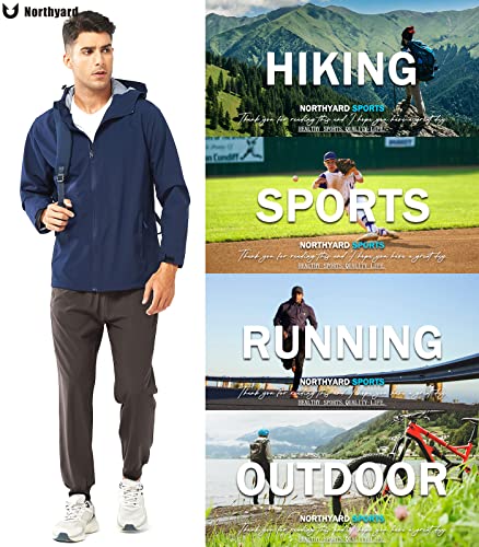 Image of NORTHYARD Men's Athletic Running Pants Lightweight Workout Joggers Quick Dry Gym Sweatpants Active Sports Track Training