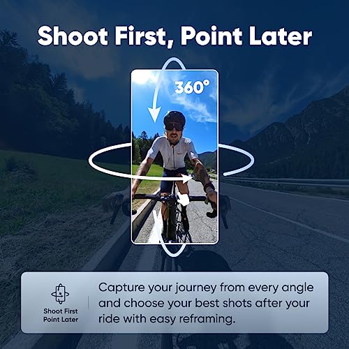 Image of Insta360 X3 Bike Kit - Waterproof 360 Action Camera with 1 /2 inch 48MP Sensors, 5.7K 360 Active HDR Video, 72MP 360 Photo, 4K Single-Lens, 60fps Me Mode, Stabilization, 2.29 inch Touchscreen, AI Editing