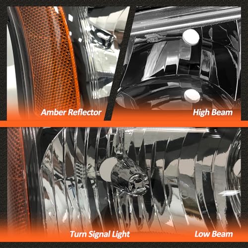 Image of for 2003-2006 Chevy Silverado /Avalanche Headlights Chrome