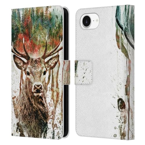 Étui portefeuille Riza Peker Cerf en cuir pour iPhone 16e et 17e Head Case Designs