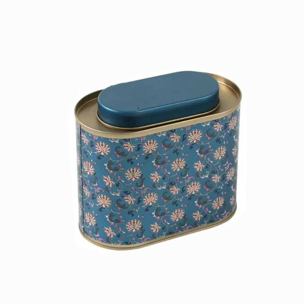 Zaoalife Large Tea Tins, Tinplate Loose Tea Storage Jars, Airtight Metal Tinplate Empty Tins, for Coffee, Herb, Candy