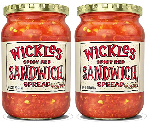 Wickles Spicy Red Sandwich Spread, 16 OZ (Pack of 2)