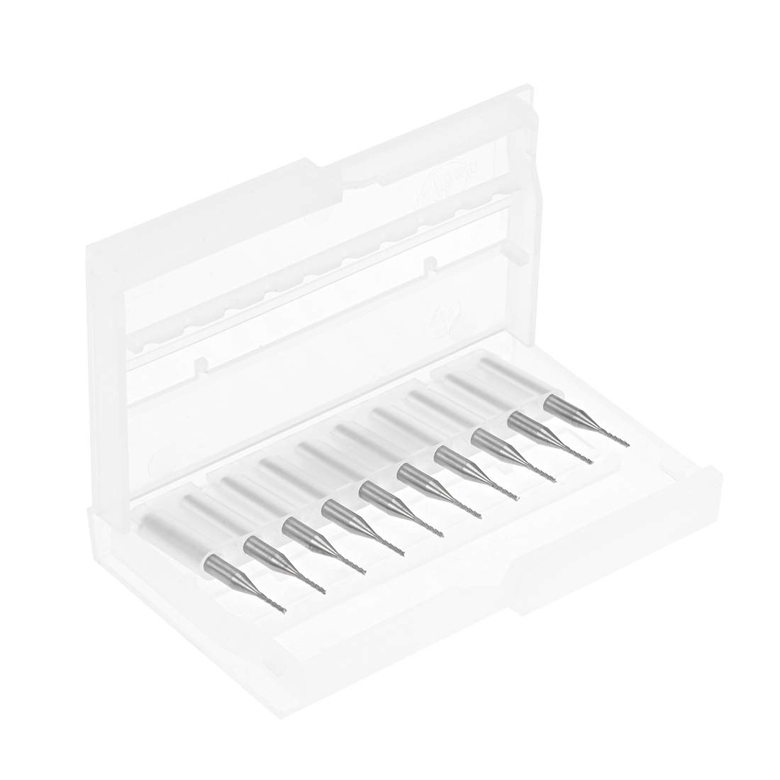uxcell 10Pcs 0.9mm Carbide End Mill Engraving Milling Cutter CNC Router Bits for PCB Machine 1/8 inches Shank - Image 5