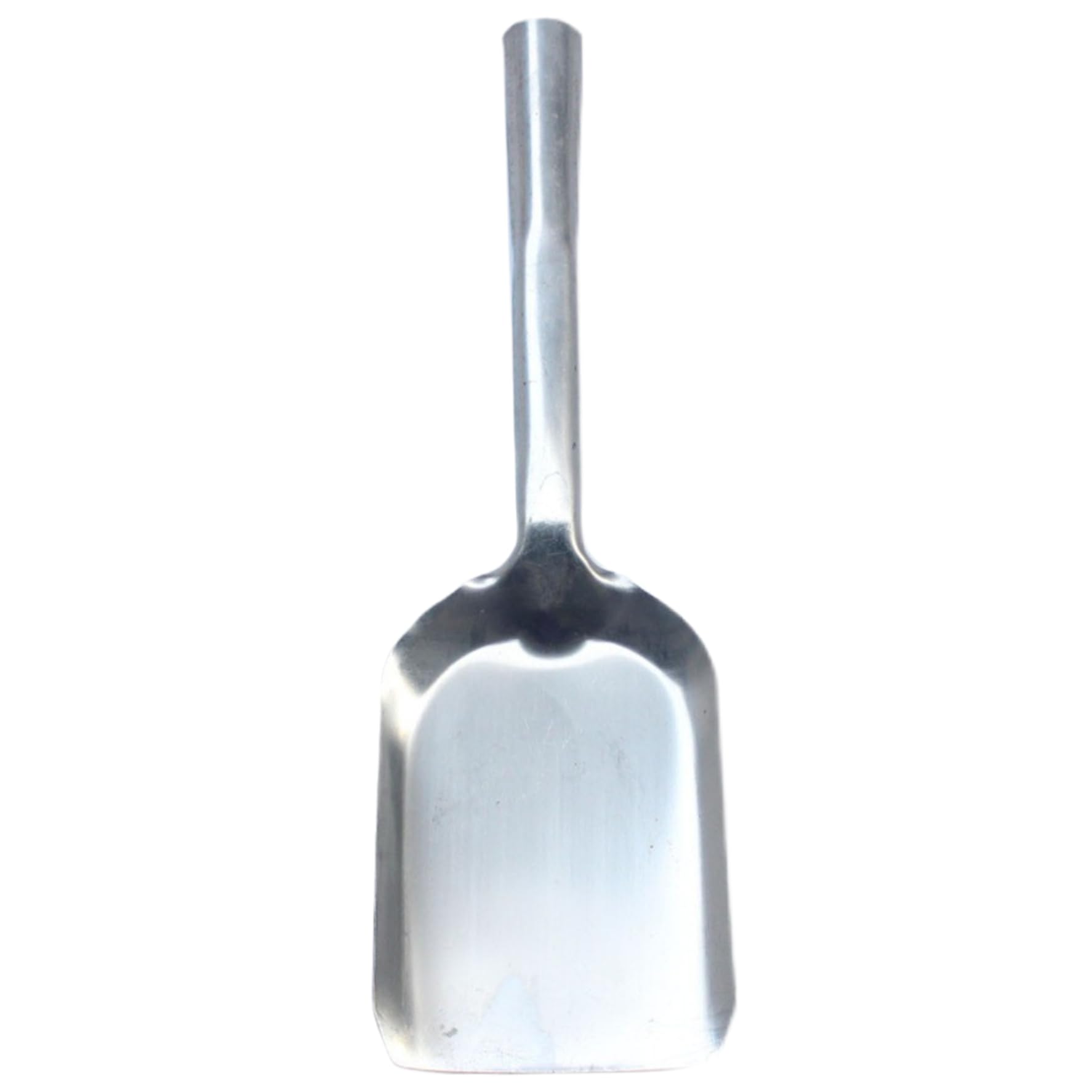 Ash Shovel 15.4 Inch Stainless Steel Flat Coal Scoop, Heavy-Duty Fireplace Shovel with Longd Handle for BBQ Grill, Gardening, Charcoal Ash Cleaning and Outdoor Cooking
