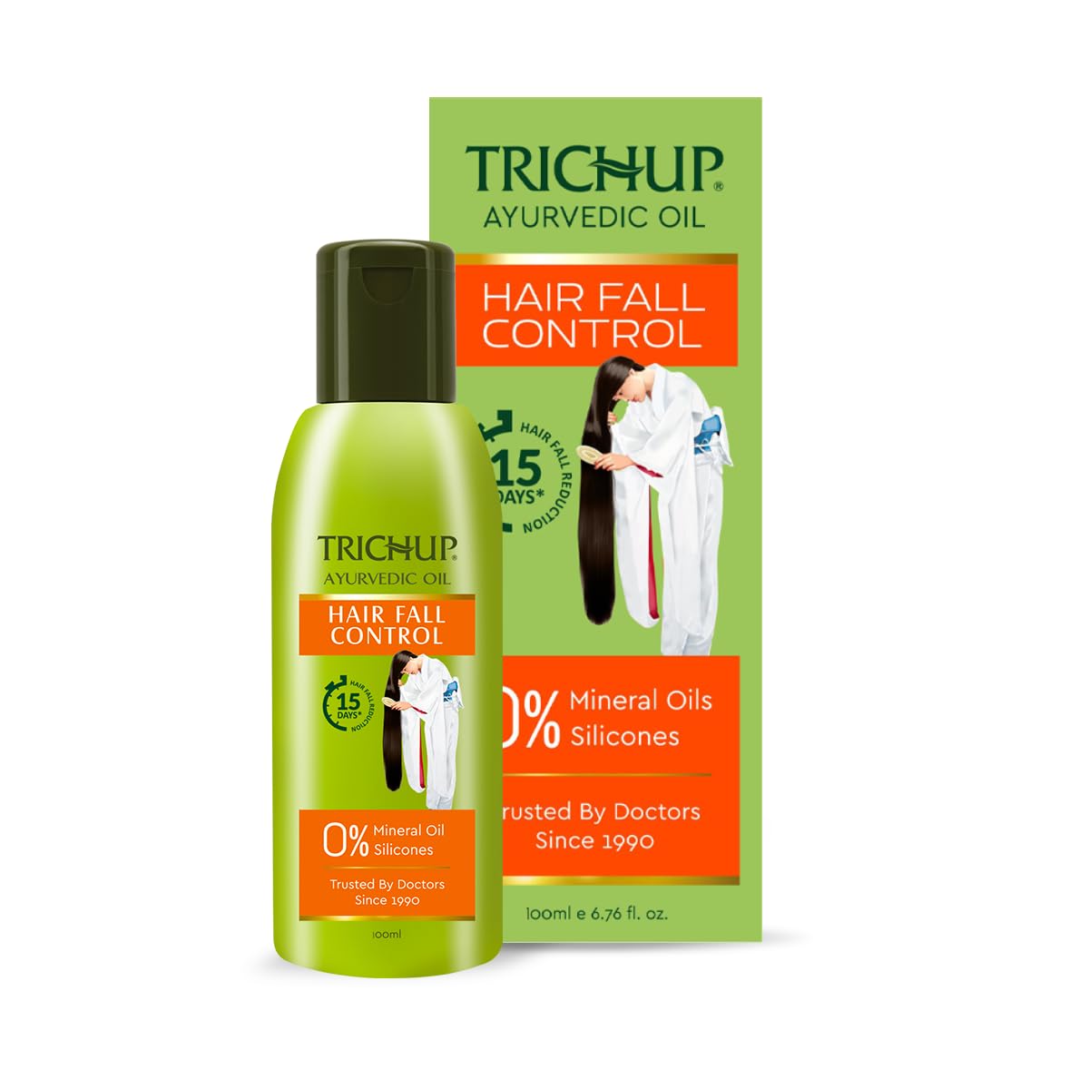 Trichup Ayurvedic Hair Fall Control Oil for Hair Growth | For Men & Women | 5 Natural Ingredients | Nourishes and Repairs Damaged Hair | No Mineral and Silicones | 100ml - Pack Of 2-picture-22