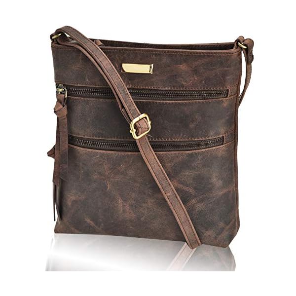 Brown Cross Body Bags For Woman | Long Strap | Stylish Cross Over Purse | Sling Bags For Her | Trendy | Gift For Her