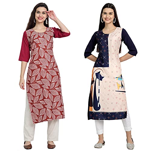 Image of Women's Crepe Regular Kurta