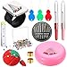Kit de 112 Alfiletero Magnético Alfileres Costura de Muñeca, Cojín de Tomate Pin, Caja Agujas, Cinta Métrica, Agujas, 2 Desgarradores, 2 Dedales, 100 Alfileres Rectos, 3 Enhebradores Aguja