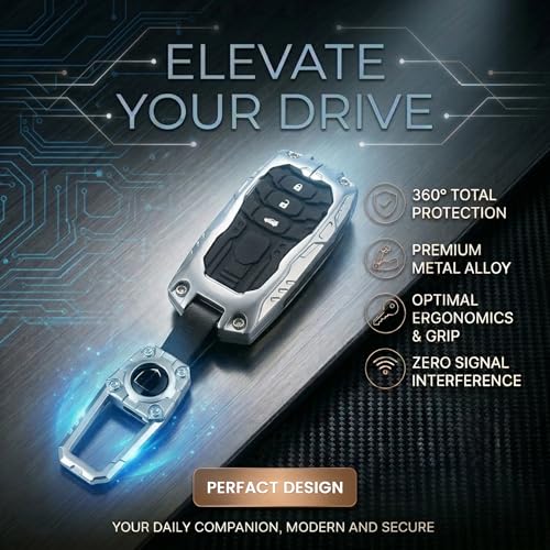 Image of Luxury Waterproof New Transformer Series Soft Silicon Car Key Shell with Keychain for Honda BRV, WRV, CRV, Jazz, City 2 Button Smart Key Silver