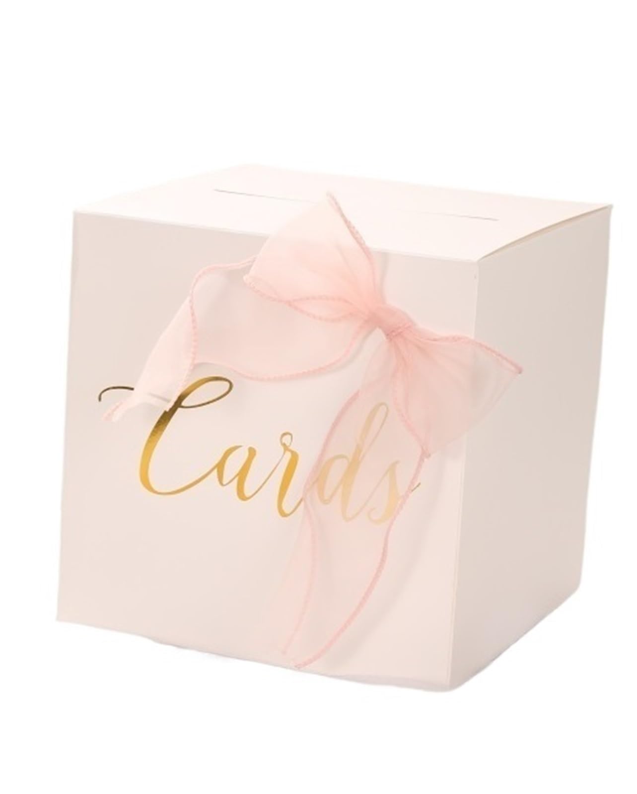YXINAER Wedding Card Box Ribbon Butterfly Wedding Voting Card Box,Party Gathering Suitable For Engagement，Birthday ，Graduation