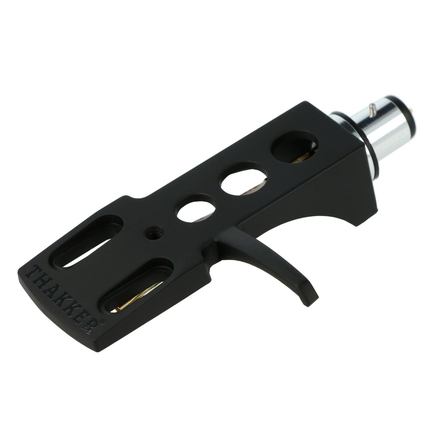 THAKKER HS-10 - Coque de tête Aluminium - Noir | Connexion SME à baïonnette | Câbles de la Coque Inclus | Aluminium Headshell