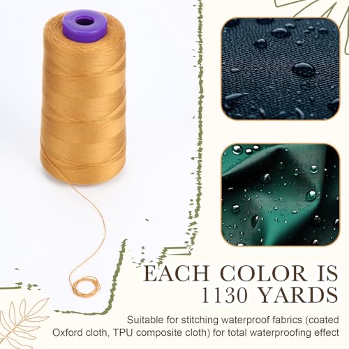 3 Pack Hilos para Coser Impermeables 1130 Yardas miniatura 2