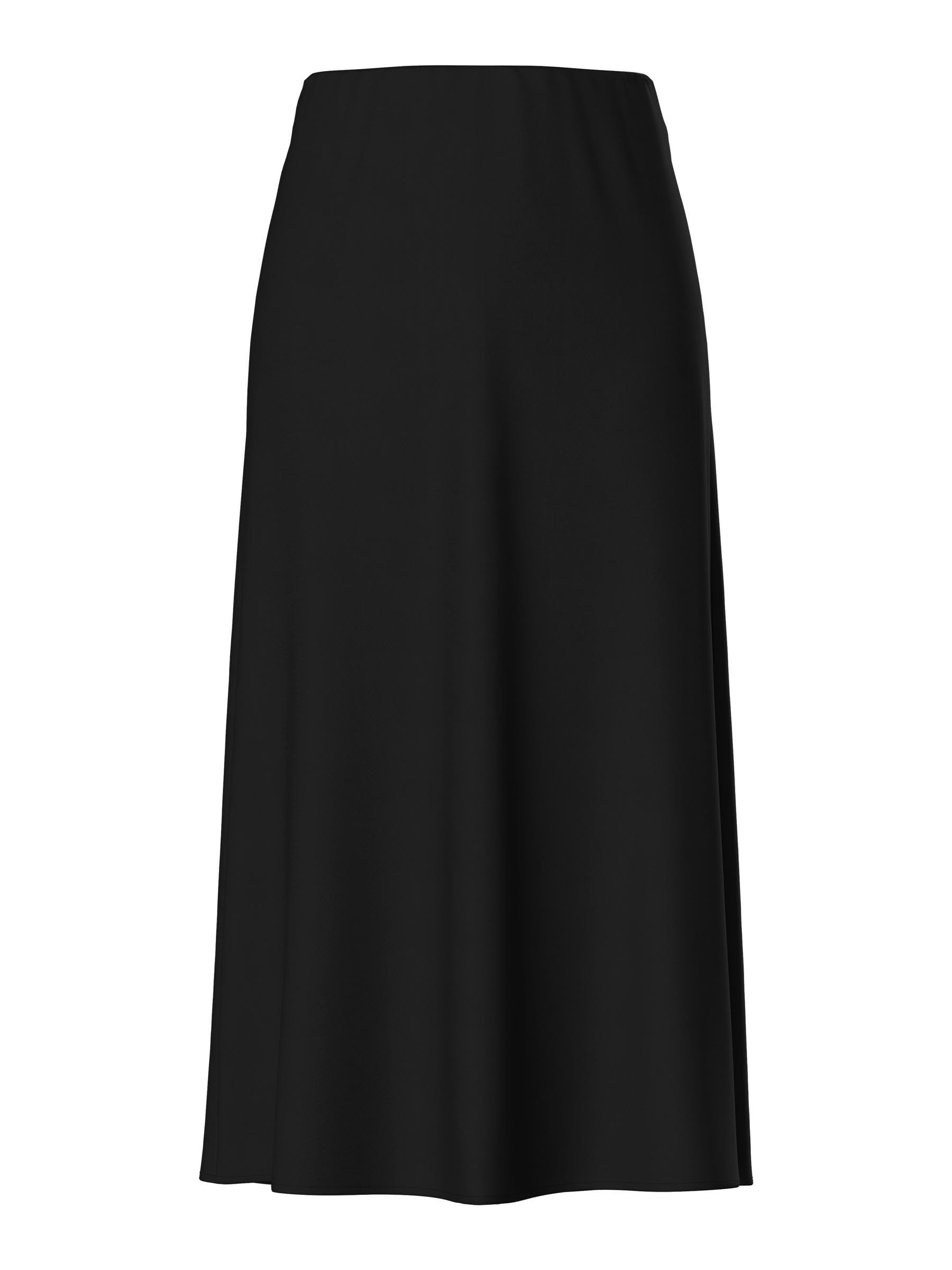 PIECES Womens Pcfranan Hw Noos Bc Midi Skirt, Black, XL UK
