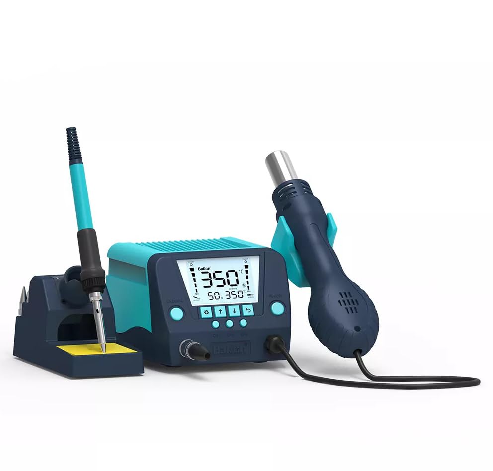 Bakon 881 2-In-1 SMD Hot Air Rework and Soldering Station with LCD Display,°F /°C,Auto Sleep & Standby,Digital Correction (B0D631KG4N) Amazon Price History, Amazon Price Tracker