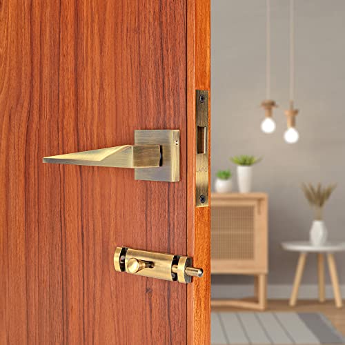 Image of LAPO Heavy Duty Mortise Lock for Door |Bathroom Storeroom and Balcony Door Lock with Bolt Latch and Pull Handle for Home and Office